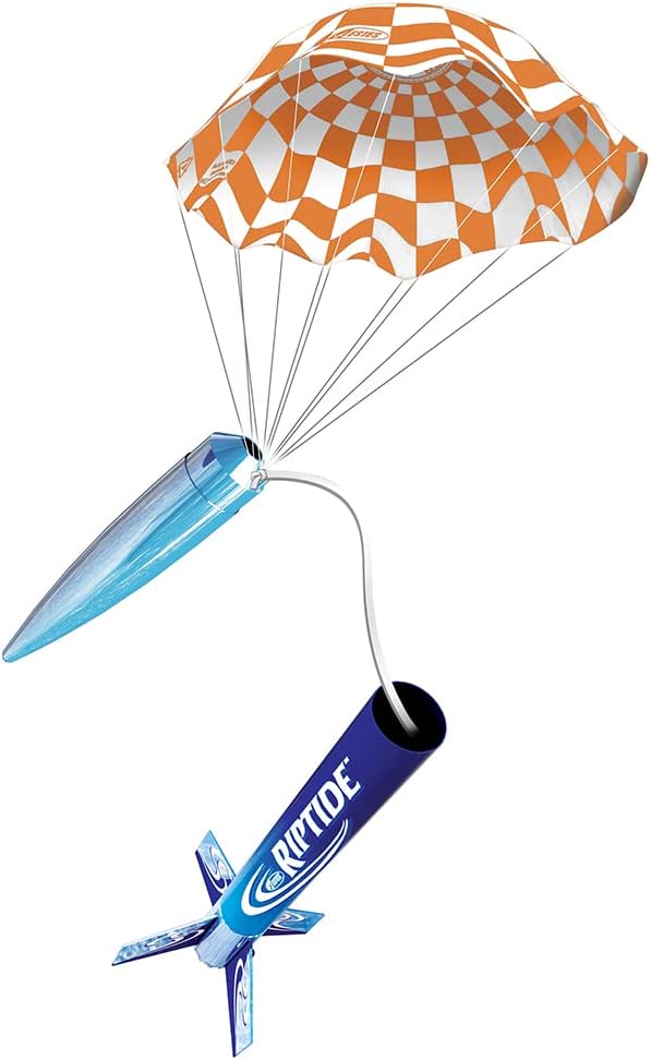 Estes 1403 Riptide Rocket-Building Kit, Beginner Flying-Rocket Model Kit for Ages 10+, Includes Launch Pad and Controller