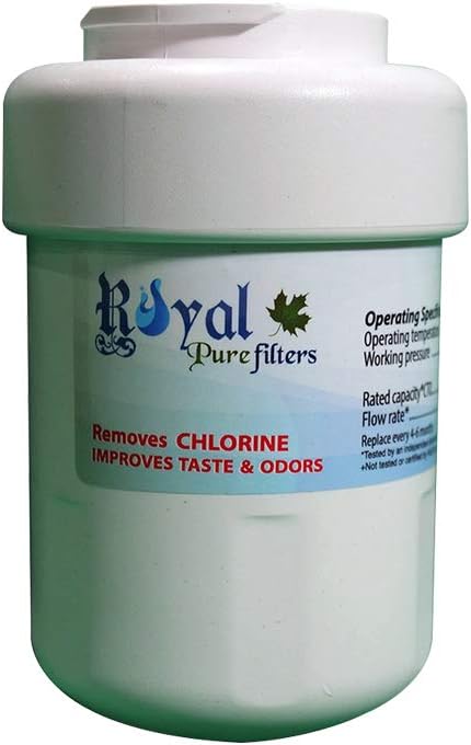 Royal Pure Filters Refrigerator Water Filter Replacement For GE MWF, WF287, EFF-6013A,46-9905,46-9991 Made in USA (6 Pack)