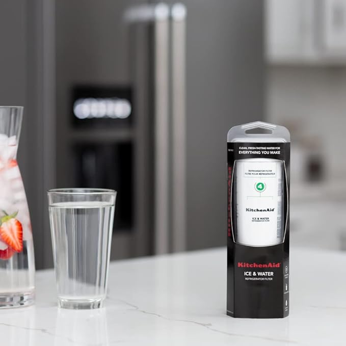 KitchenAid® Refrigerator Ice and Water Filter 4 - KAD4RXD1, Single-Pack, Green