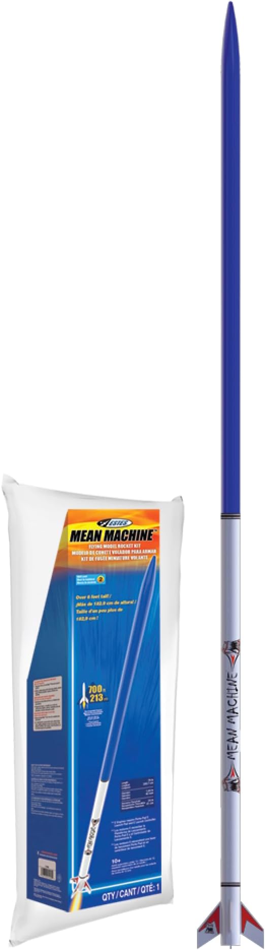 Estes 1295 Mean Machine Rocket-Building Kit, Advanced Flying-Rocket-Model Kit for Ages 10+