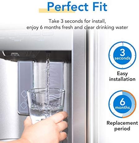 ICEPURE UKF7003 Water Filter, Replacement for Maytag UKF7003, UKF7002AXX, Whirlpool EDR7D1, UKF7003AXX, UKF7002, 7003AXXP, UKF6001AXX, UKF5001,1PACK