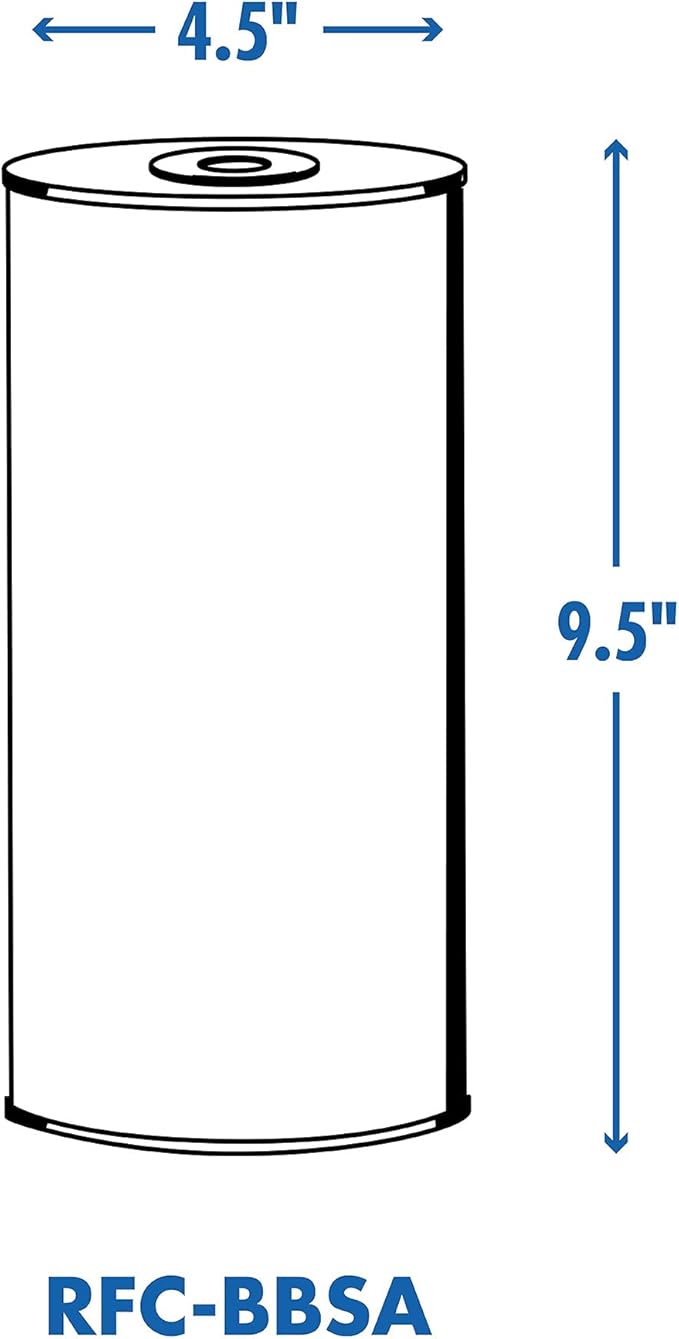 Culligan RFC-BBSA 25 Micron Whole House Water Filter for Sediment, 10" x 4.5" Compatible Replacement for FXHTC, W50PEHD, GXWH40L, GXWH35F, GNWH38S, WFHD13001 (Pack of 2)
