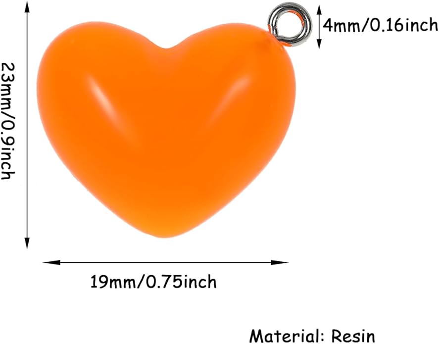 LUBINGSHINE 30pcs Glowing Solar Luminous Star Heart Moon Charms, Mixed Resin Glow in The Dark Star Pendant for DIY Jewelry Craft Making Party Decoration
