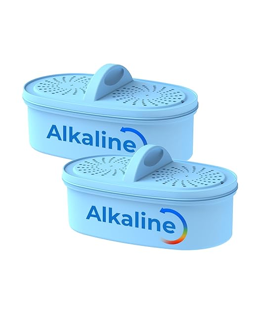 AQUA CREST PF-AL Alkaline Water Filter Replacement for Waterdrop® Pitcher Filtration System, Fits Waterdrop® PF-AL, Reduces PFOA/PFOS, Chlorine, Last Up to 100 Gallons, 2 Pack