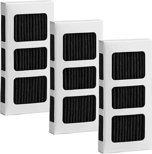 3 Pack Refrigerator Air Filter for Frigidaire Pureair Ultra 2, Compatible with Electrolux 242047805, 5303918847, EAP12364179, Reduce Odors with Activated Carbon Filter