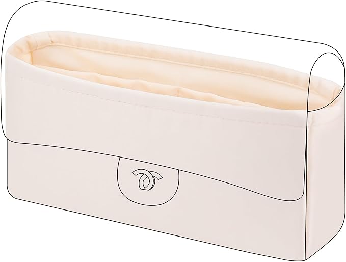 DGAZ Purse Organizer Insert，Silk Bag Organizer，Luxury Handbag & Tote Shaper Fits Chanel CF Bags