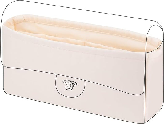 DGAZ Purse Organizer Insert，Silk Bag Organizer，Luxury Handbag & Tote Shaper Fits Chanel CF Bags