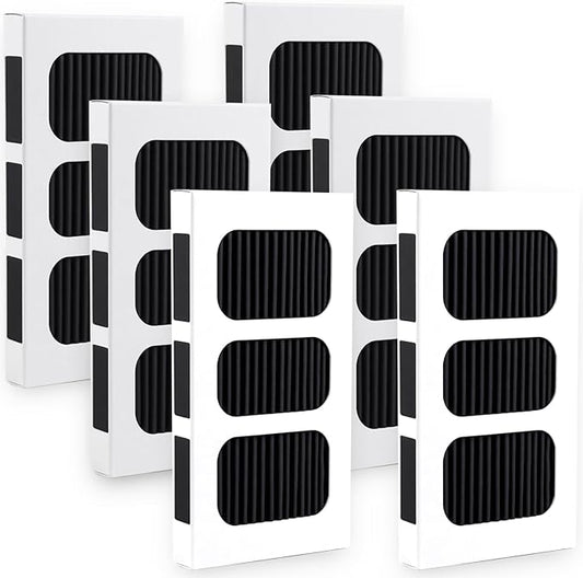 6 Pack Refrigerator Air Filter Replacement for Paultra2, Compatible with Frigidaire Pureair Ultra 2, Pure Air Ultra 2, Pureair Ultra II, Electrolux 242047805, 5303918847, 53039618847，EAP12364179