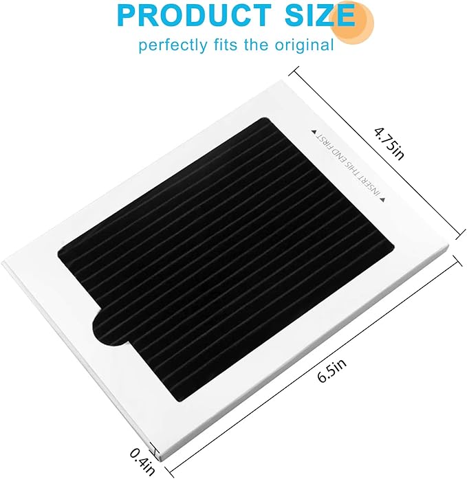 SEISSO Refrigerator Air Filter Replacement, Activated Carbon Filter Compatible with Frigidaire & Electrolux Pure Air Reduce Odors for EAFCBF, PAULTRA, RAF1150 242061001,242047801, 242047804, 12 Pack