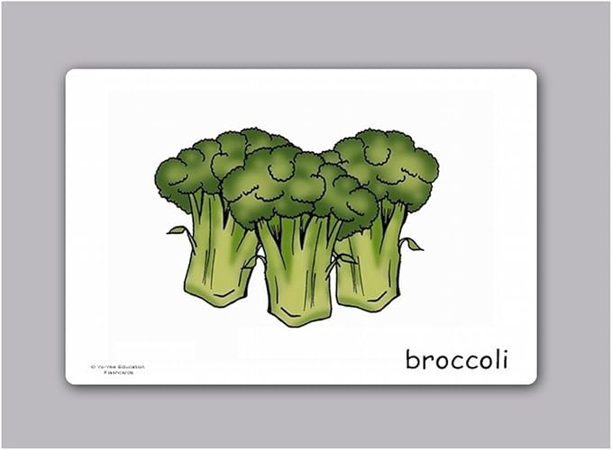 Yo-Yee Flash Cards - Vegetables and Health Food Picture Cards for Language Learning for Toddlers, Kids, Children and Adults - Including Teaching Activities and Game Ideas