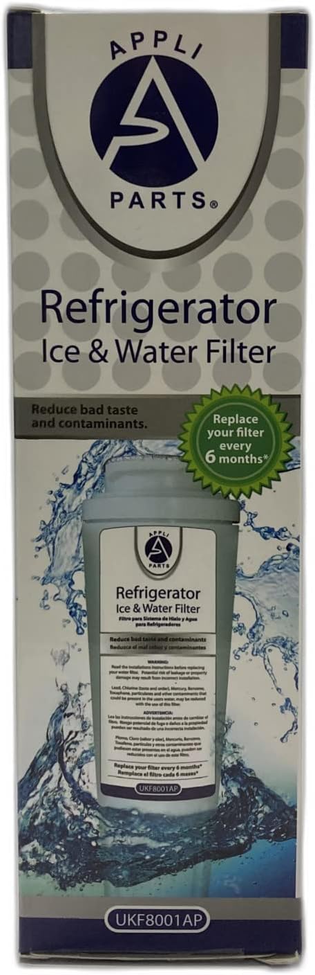 Appli Parts UKF8001AXXAP Water Filter replacement for Maytag Everydrop EDR4RXD1 Filter 4, UKF8001 W10790818 UKF8001AXX 4396395 67006470 W10790818