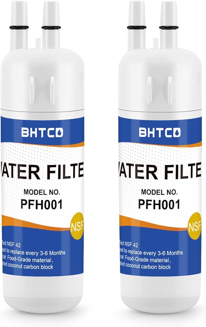 P8RFKB2L Water Filter for Kenmore Refrigerator Kitchen-Aid KRSF705HPS Ama-na ASD2575BRW01 Replacement.(2 Pcs)