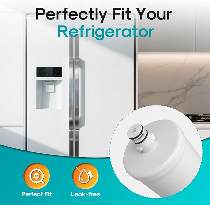 ICEPURE PRO 5231JA2002A NSF401&473&53&42 Certified Refrigerator Water Filter Replacement for LG LT500P, GEN11042FR-08, ADQ72910911, ADQ72910901, ADQ72910907, Kenmore 9890, 469890, LFX25974ST, 2PACK