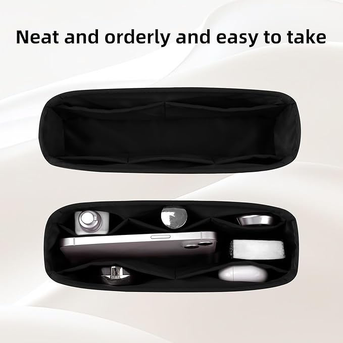 DGAZ Purse Organizer Insert，Silk Bag Organizer，Luxury Handbag & Tote Shaper Fits Chanel CF Bags