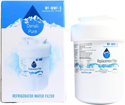 Replacement for General Electric GSH25JFRFBB Refrigerator Water Filter - Compatible with General Electric MWF, MWFP Fridge Water Filter Cartridge