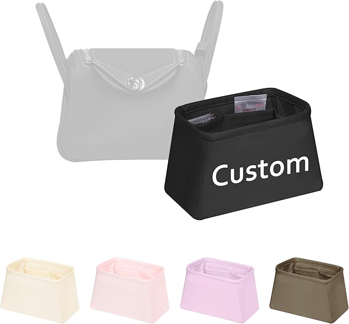 Custom Lindy Bag Insert, Silky Purse Organizer Insert Compatible with Hermes Lindy Mini/26/30/34 Bags, Lightweight Handbag Shaper, 48 Color Options (Custom Color)