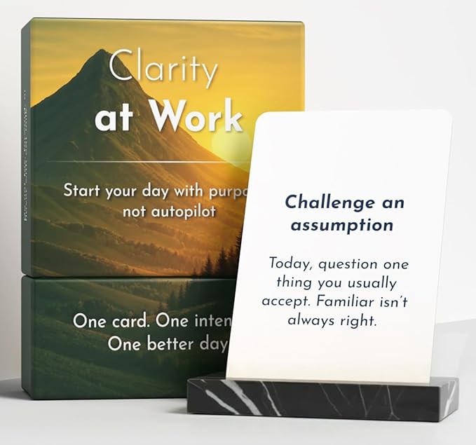 Intention Cards, 80 Daily Prompts for Clarity & Focus (Clarity at Work)