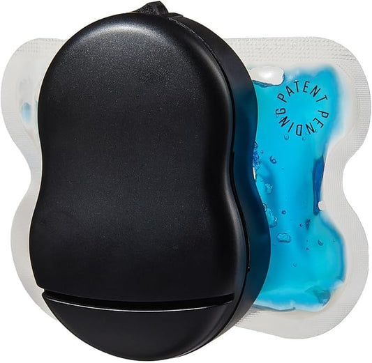 Buzzy: As Seen On Shark Tank Personal Vibrating Ice Pack for Sharp Pain Relief – Non Invasive Pro Cold Pad Device, Solution for Need Pain– Best Quick After Tattoos, Black