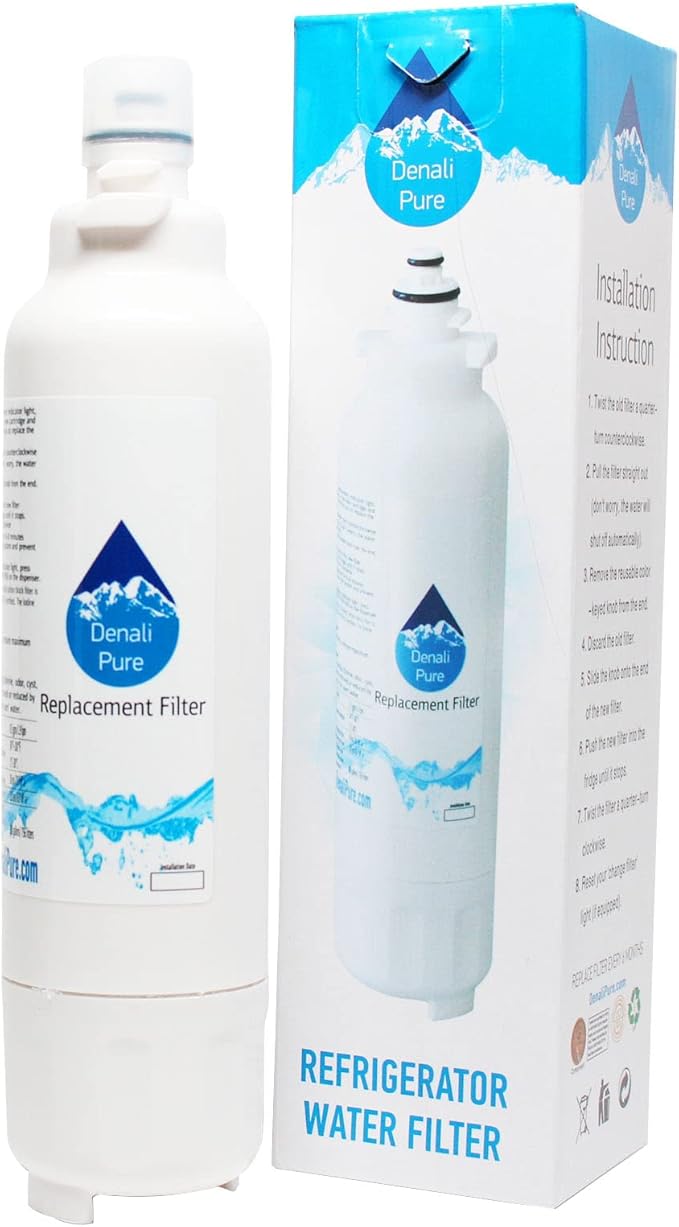 3-Pack Replacement for LG LSXS26326B Refrigerator Water Filter - Compatible with LG LT800P, ADQ73613401 Fridge Water Filter Cartridge