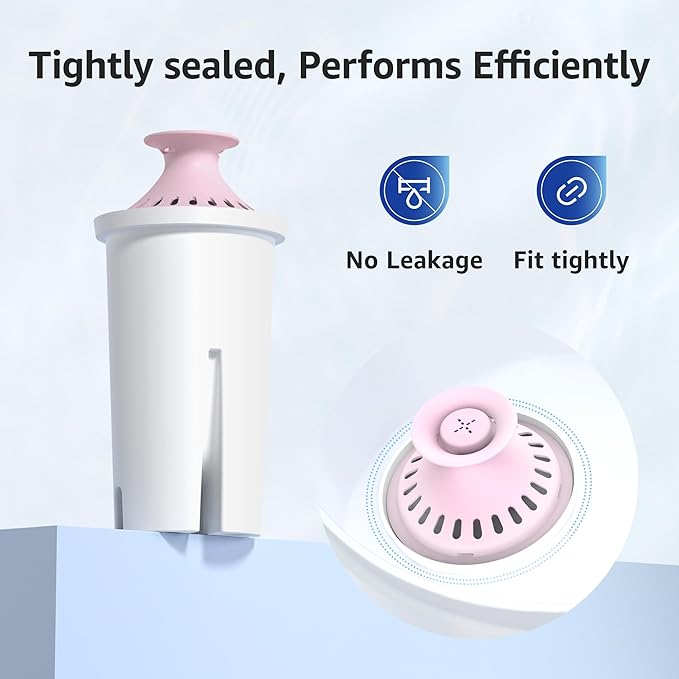 Overbest 7006-MG Magnesium Pitcher Water Filter, Replacement for Brita® Filter, Pitchers and Dispensers, Brita® Classic 35557, OB03, Mavea® 107007, and Amazon Basics® 10-Cup Pitcher, 6 Pack