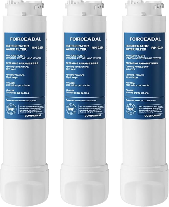 Water Filter Replacement Compatible with EPTWFU01 Frigidaire Рurе Sоurсе Ultra 2, EWF02, 012505454226 3 Pack