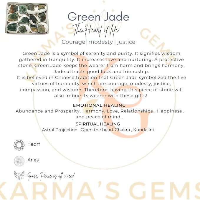 Mineral Crystal Flat Box (Green Jade)