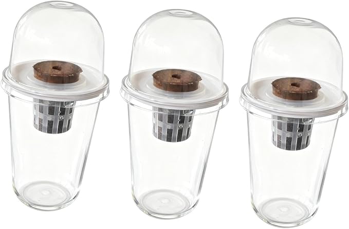 Pot Set Growing Kit Kit Germination Set Made of PP Material Soil for Garden Office Break Ro, 3 Kit