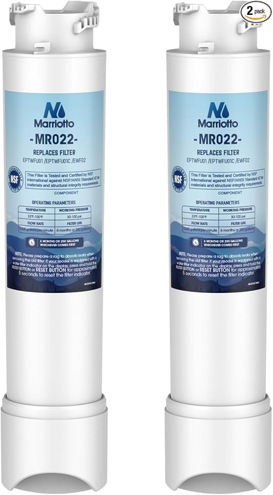 MARRIOTTO EPTWFU01 Water Filter Replacement, Compatible with EPTWFU01, EWF02, Pure Source Ultra II, 2 count