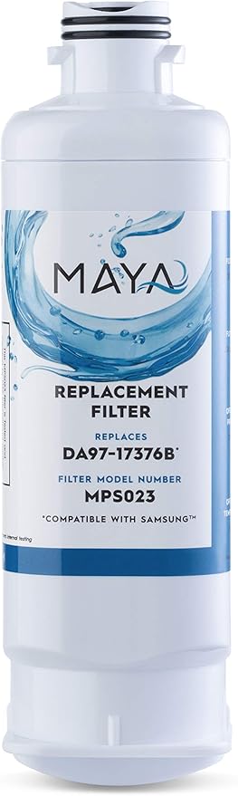 MAYA DA97-17376B Water Filter Replacement, Compatible with: Samsung HAF-QIN, RF23M8070SR, HAF-QIN/EXP, DA97-08006C, 3 Pack
