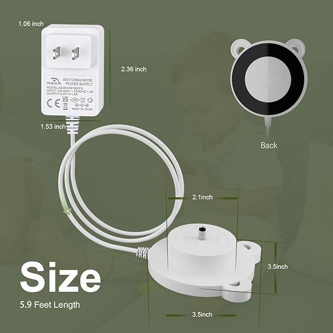 Replacment for Tonies Charger Compatible with Toniebox Audio Player Starter Set for Kids, for Tonie Box Charging Base Station Power Cord