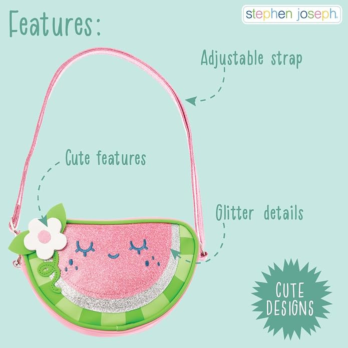 Stephen Joseph,Fashion Purse, Little Girls Crossbody Purse, Girls Handbags, Toddler Crossbody Handbags