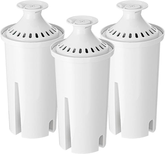 Waterdrop Replacement for Brita® Filters, Pitchers, Dispensers, NSF Certified Pitcher Water Filter, Brita® Classic OB03, Mavea® 107007, 35557, and More, 6 Month Supply, Pack of 3