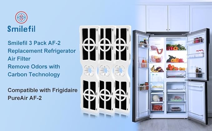 3 Pack AF-2 RAF-2 Replacement Refrigerator Air Filter Compatible with Frigidaire FRGPAAF2 PureAir Refrigerator Air Filter