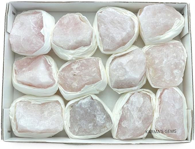 Mineral Crystal Flat Box (Rose Quartz)