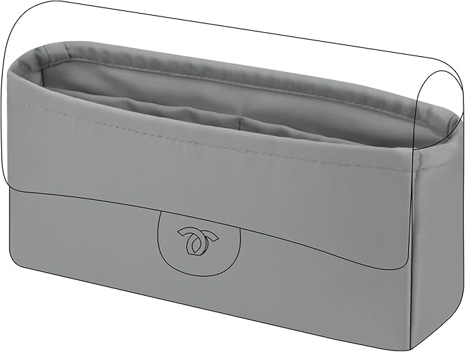 DGAZ Purse Organizer Insert，Silk Bag Organizer，Luxury Handbag & Tote Shaper Fits Chanel CF Bags
