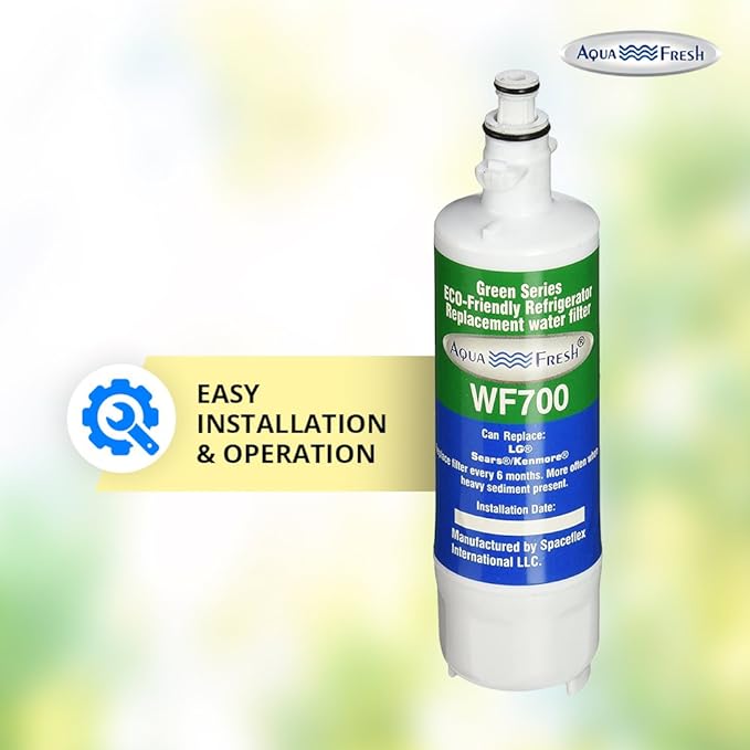 Aqua Fresh ADQ36006101 Replacement Water Filter for LG LT700P, 9690, ADQ36006102, RFC 1200A, 46-9690 469690, ADQ36006101-S, LFXS30766S, WSL-3, FML-3 Refrigerator (4 Pack)