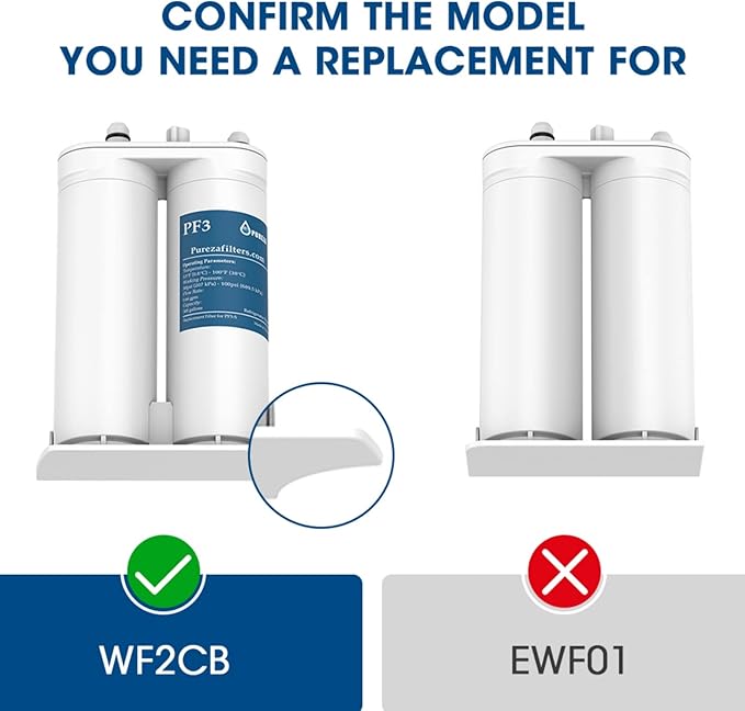 MARRIOTTO WF2CB Water Filter - Compatible with Pure Source 2 Water Filter, WF2CB, NGFC2000, FC100, Kenmore 469911, 469916, 2 Pack