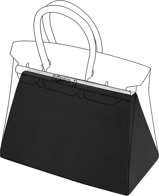 DGAZ Purse Pillow Shaper Insert,Luxury Handbag Tote Shapers, Memory Foam- Fits Birkin 20/25/30/35/40/45/50 Bag(Black,BK20)