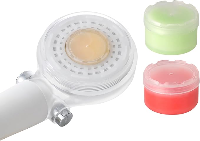 Vita Replacement Filter for Shower Head Filter, Vitamin C Filter Refill (Lime&Eucalyptus, Flower Market (Green & Pink))
