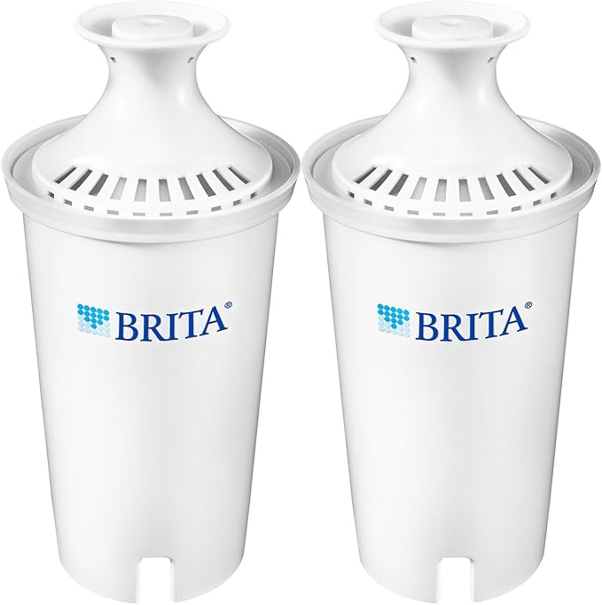 Brita Standard Water Filter, Standard Replacement Filters for Pitchers and Dispensers, BPA Free - 2 Count
