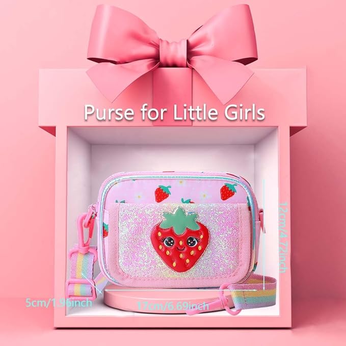 Girls Purse for Kids Age 3-12 - Purse for Little Girl Gifts, Crossbody Bag