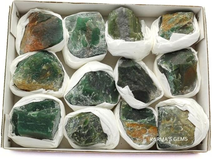 Mineral Crystal Flat Box (Green Jade)