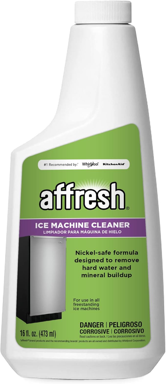Everydrop by Whirlpool Ice and Water Refrigerator Filter 4, EDR4RXD1, Single-Pack + Affresh Ice Machine Cleaner