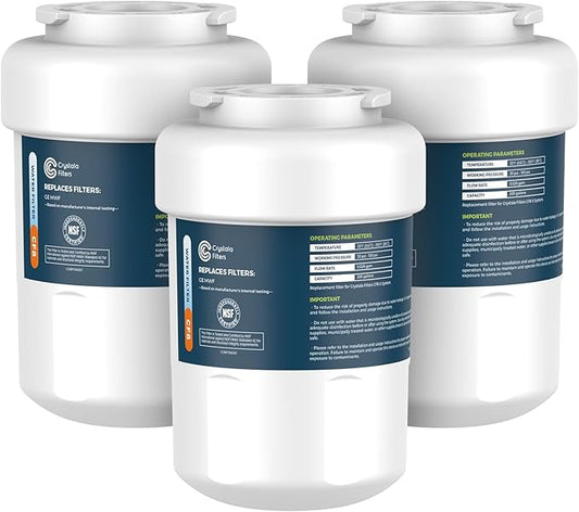 Crystala Filters Water Filter Compatible with MWF SmartWater, MWFA, MWFP, GWF, GWFA, Kenmore 9991, 46-9991, HDX FMG-1, WFC1201 (3 Pack)