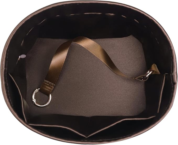 Silky Bag Insert Fit for Hermes Picotin 18/22, Silky Purse Organizer, Lightweight and Silk Touch (Fits PC22, Ebene)