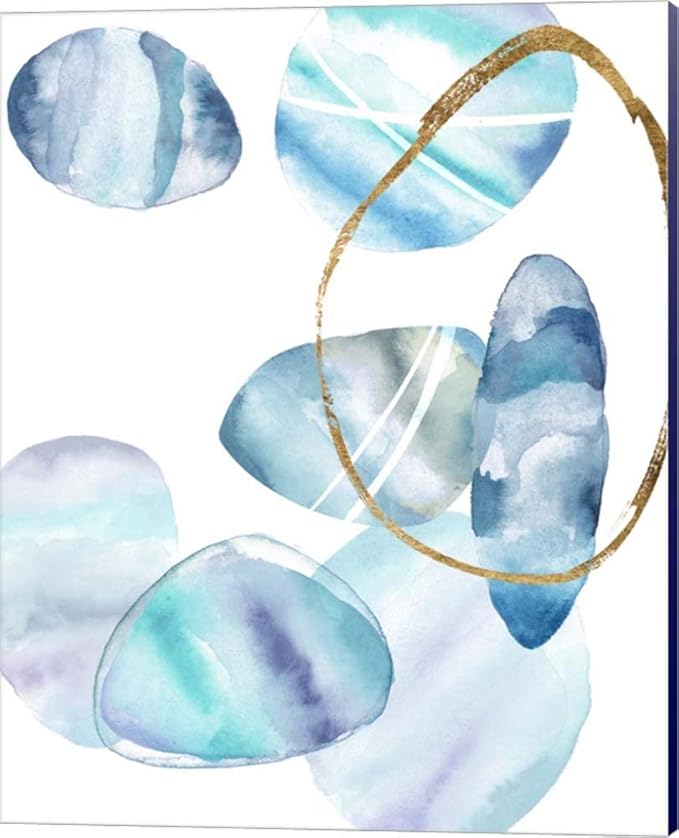 Stacking Rocks by Melissa Wang, Canvas Art Set of 4, 12 X 15 Inches Each, Abstract Art