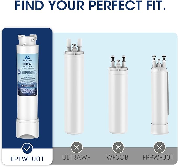 MARRIOTTO EPTWFU01 Water Filter Replacement, Compatible with EPTWFU01, EWF02, Pure Source Ultra II, 1 Pack