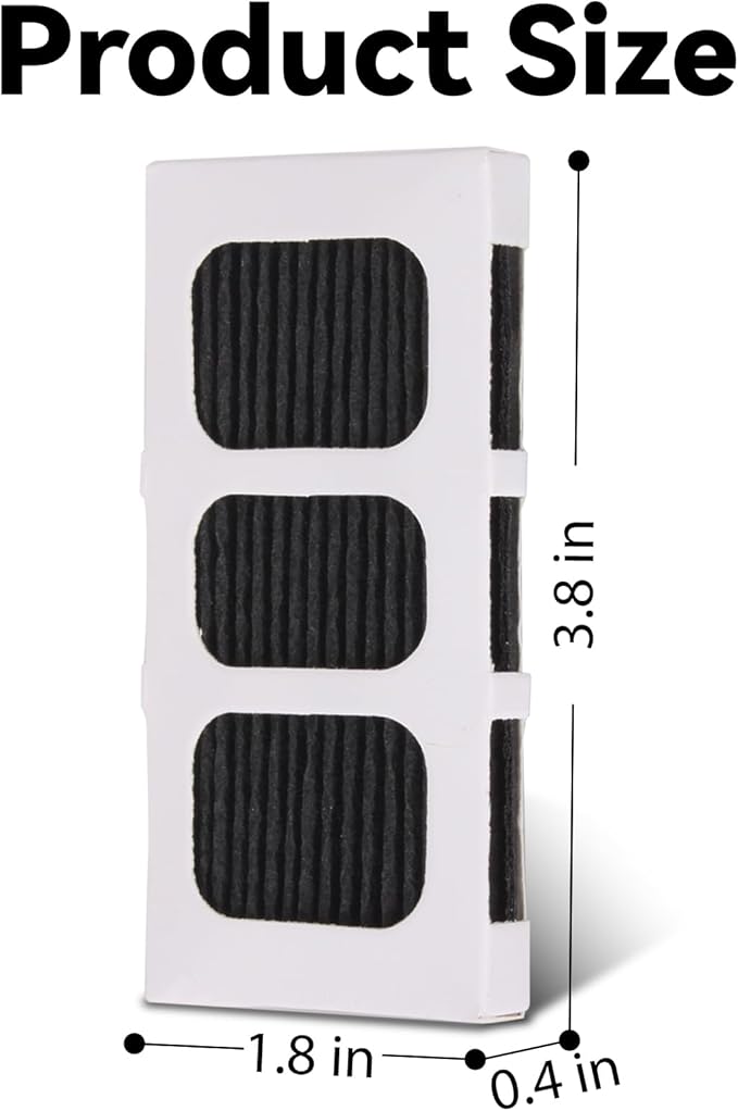 4 Pack Refrigerator Air Filter Replacement, Activated Carbon Strong Adsorption, Compatible with Frigidaire Paultra2, PureAir Ultra 2, Pure Air Ultra II and Electrolux Part Models