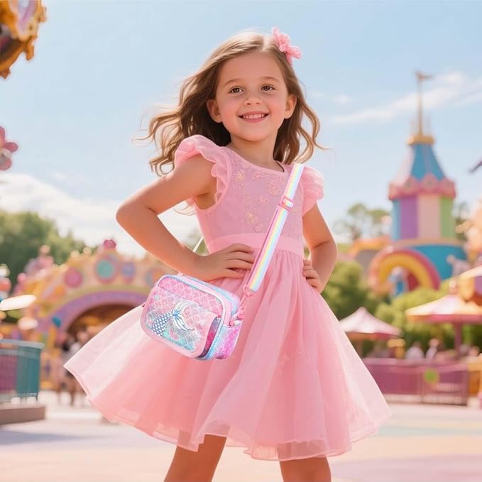 Girls Purse for Kids Age 3-12 - Purse for Little Girl Gifts, Crossbody Bag