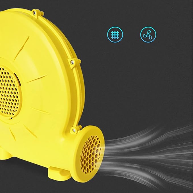 Commercial Inflatable Bouncer Blower - Powerful Pump Fan for Bouncy Castle, Jumper, Perfect Air Blower for Inflatables (Yellow) 350/450w/680/750/950w